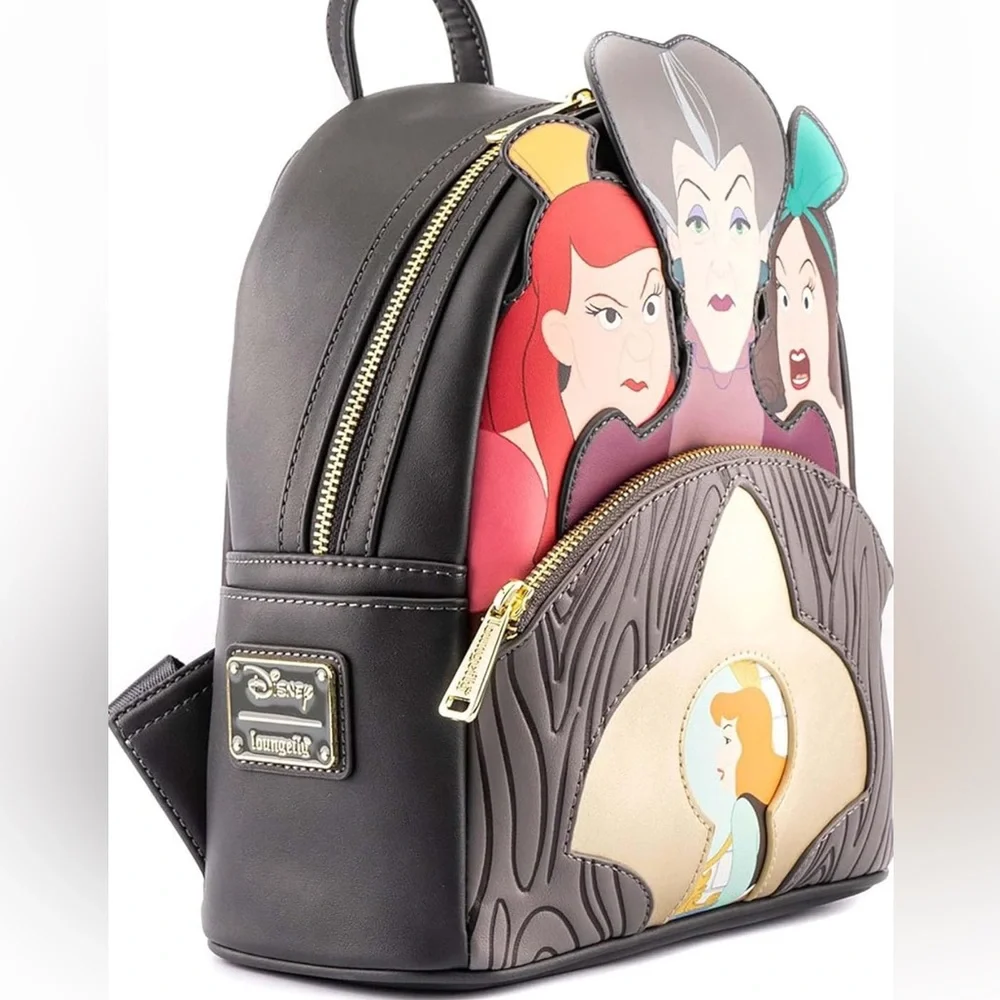 Loungefly Disney Villains Scene Evil Stepmother and Stepsisters Mini‎ Backpack